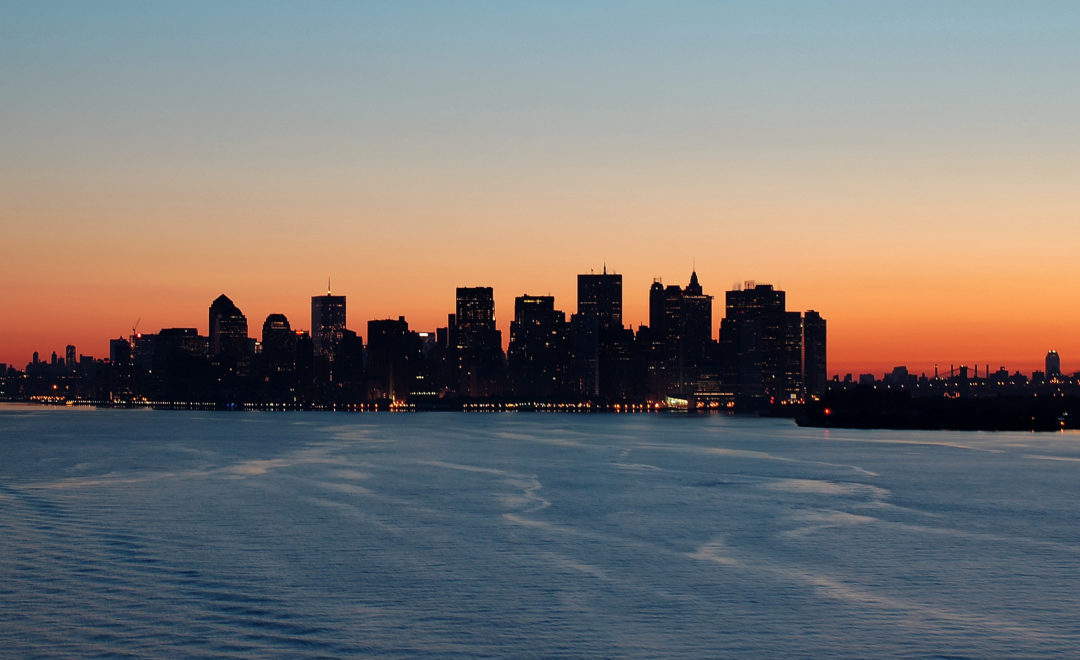 Manhattan bei Sonnenaufgang